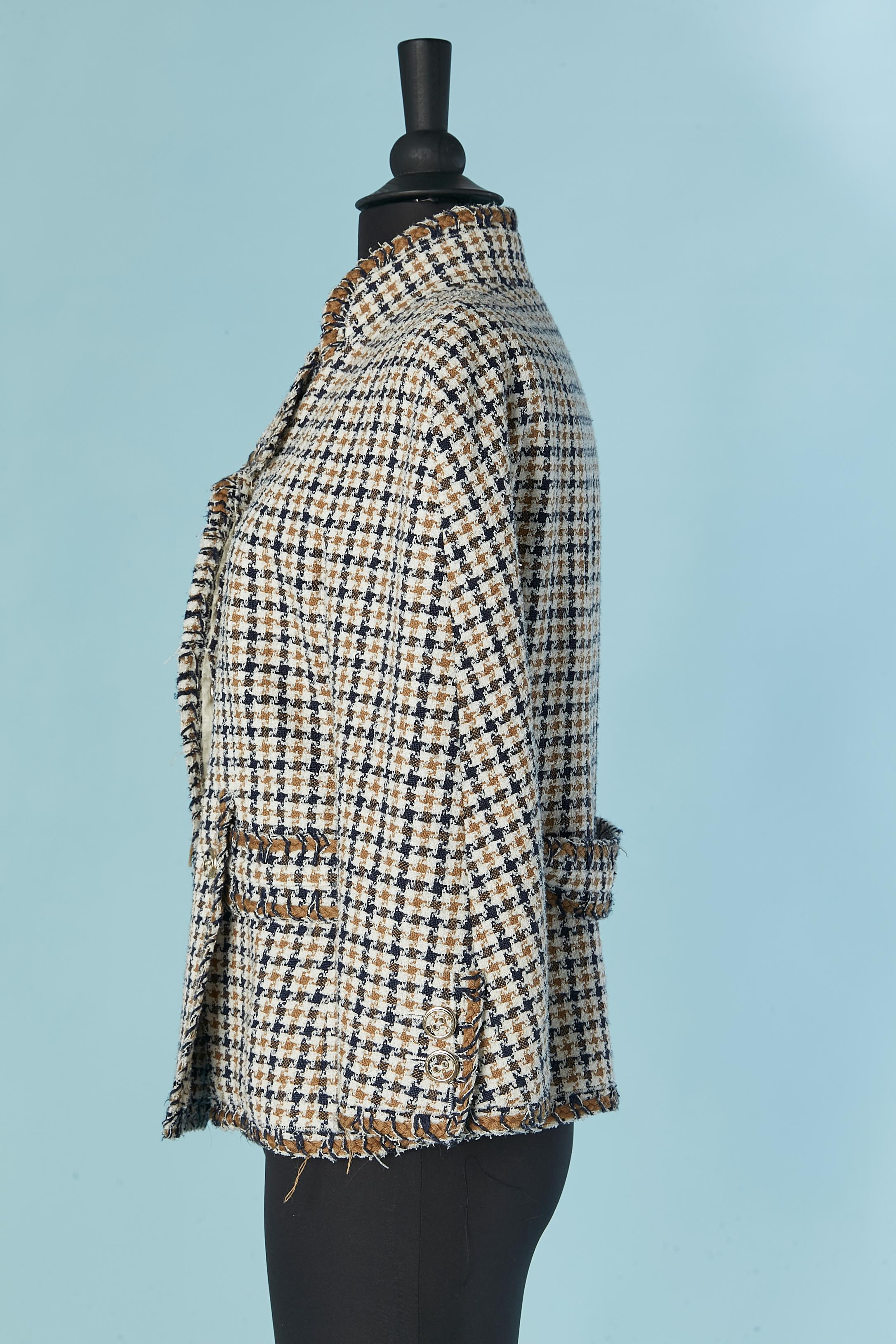 Einreihige Tweedjacke CHANEL im Angebot 3