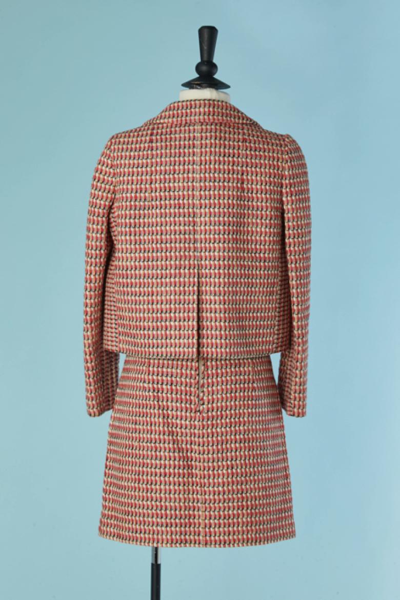 De las mujeres Traje de falda de tweed con estampado de cuadros CARVEN en venta