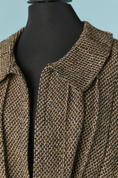Tweed skirt suit with pleated jacket and long skirt CHANEL 1998