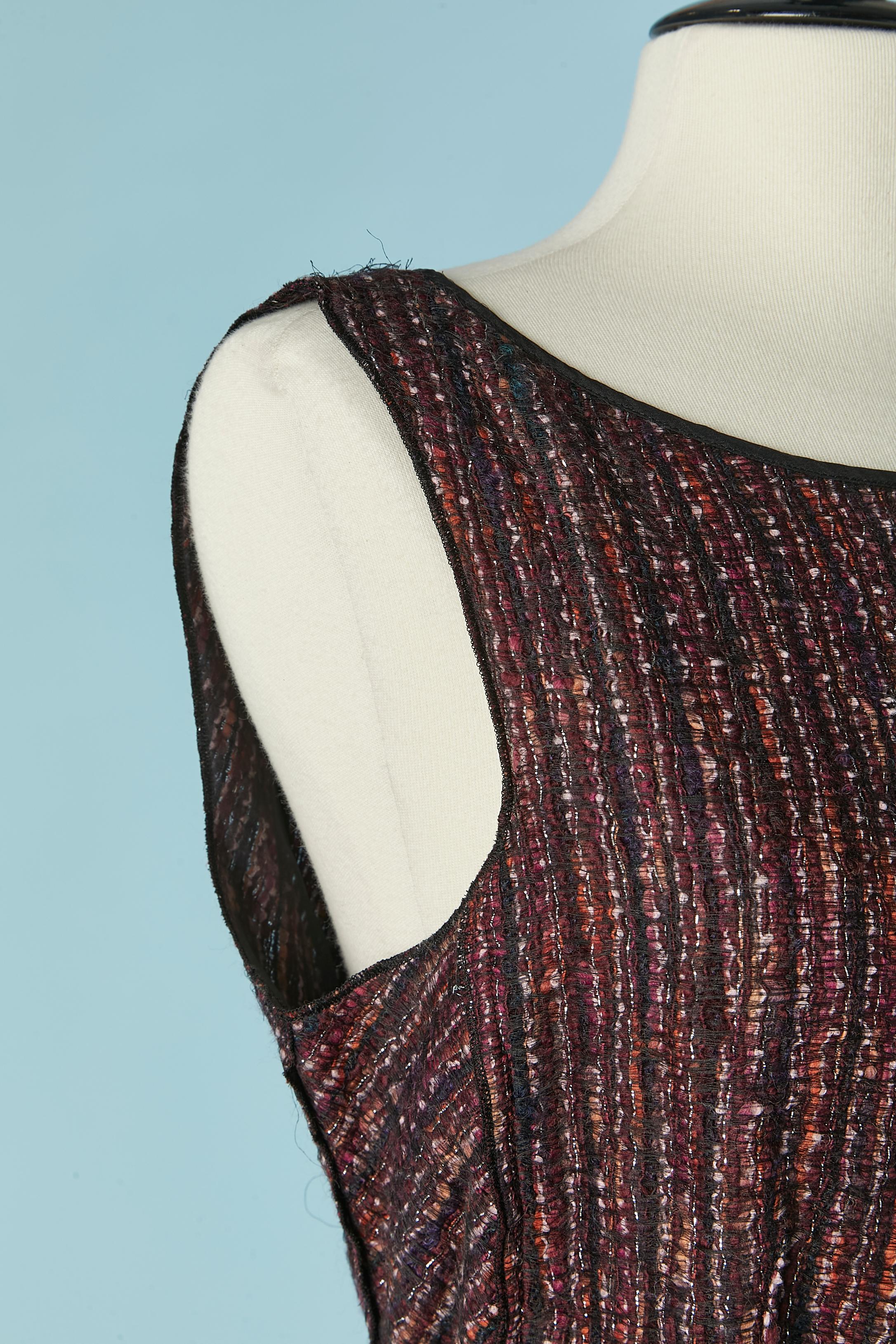 Vestido sin mangas de tweed con cinturón NINA RICCI en Excelente estado para la venta en Saint-Ouen-Sur-Seine, FR