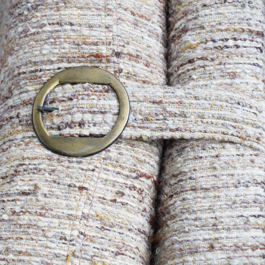 Late 20th Century Tweed Sofa with Buckle Detail, 1970s For Sale