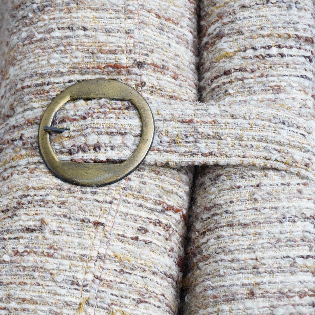 Tweed-Sofa mit Schnalle-Detail, 1970er-Jahre im Angebot 2