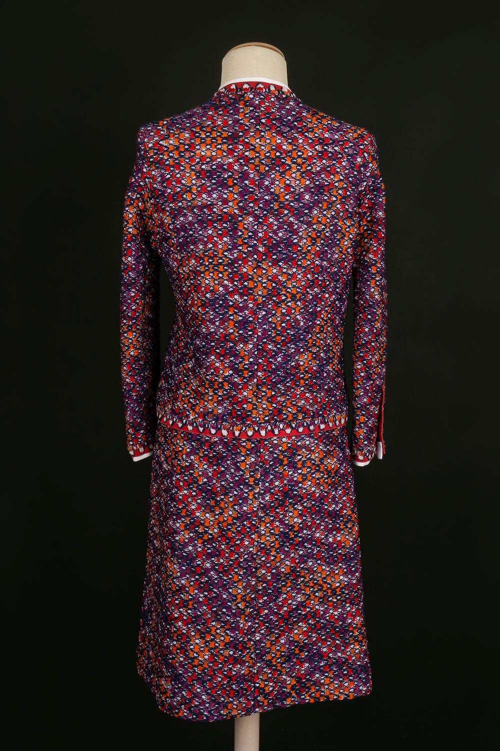 Tweed-Anzug Chanel Haute Couture (Schwarz) im Angebot