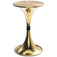 Tweeny Side Table in Gold-Plated Brass