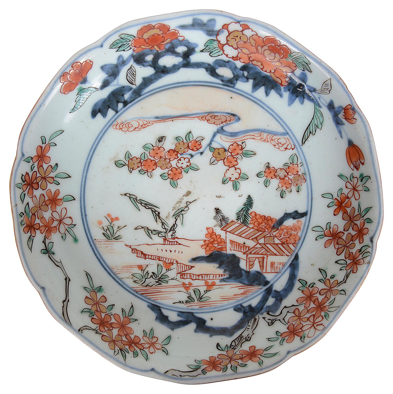 Hand-Painted Twelve 18th Century Japanese Imari Plates