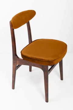 Twelve 20th Century Copper Velvet Chairs designed by Rajmund Halas Europe, 1960s