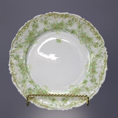Twelve Antique French Elite Works Limoges Salad Plates, circa 1900