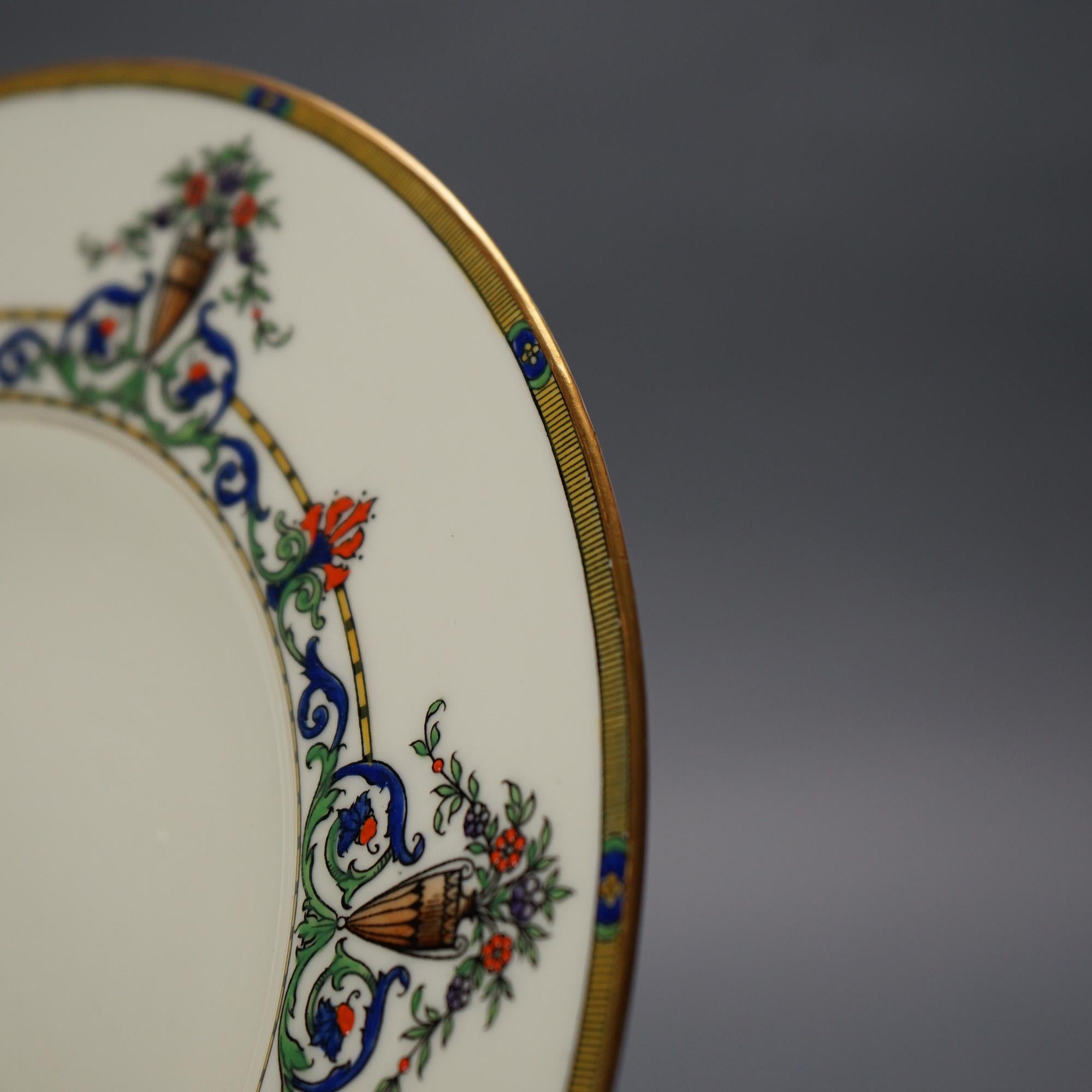 20ième siècle Douze assiettes anciennes Hardy & Hayes Royal Worcester Porcelain, C1910 en vente