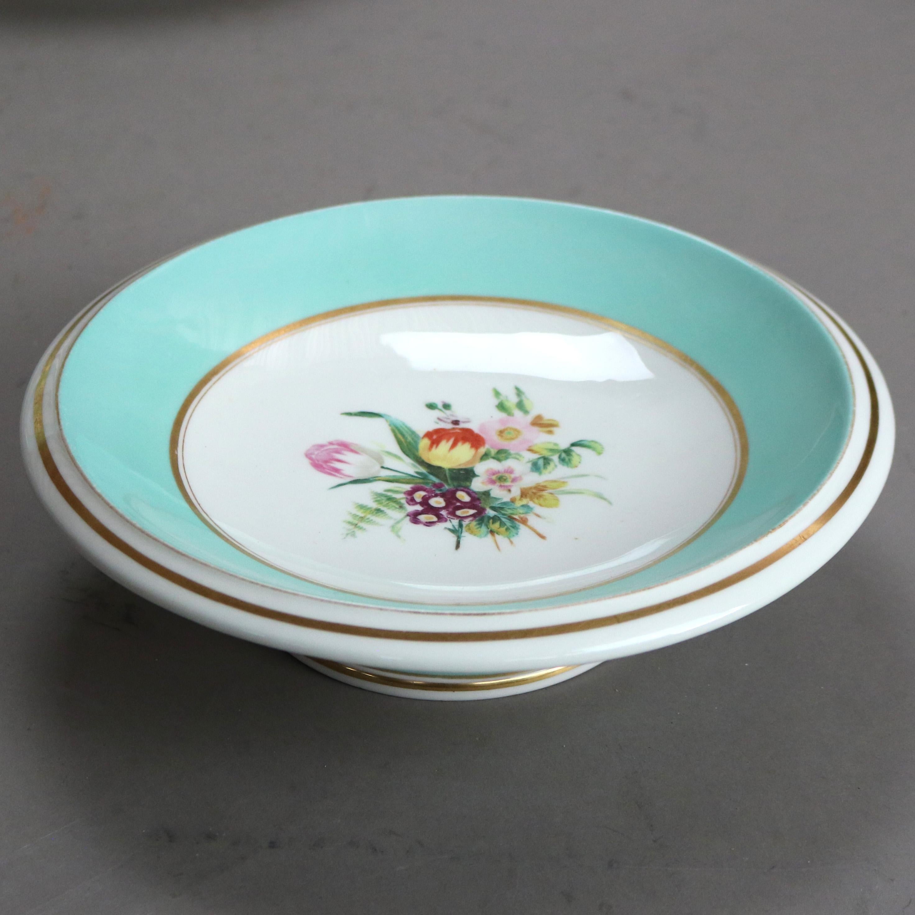Twelve Antique Old Paris Porcelain Plates & Compotes C1880

Compotes - 9 5/8