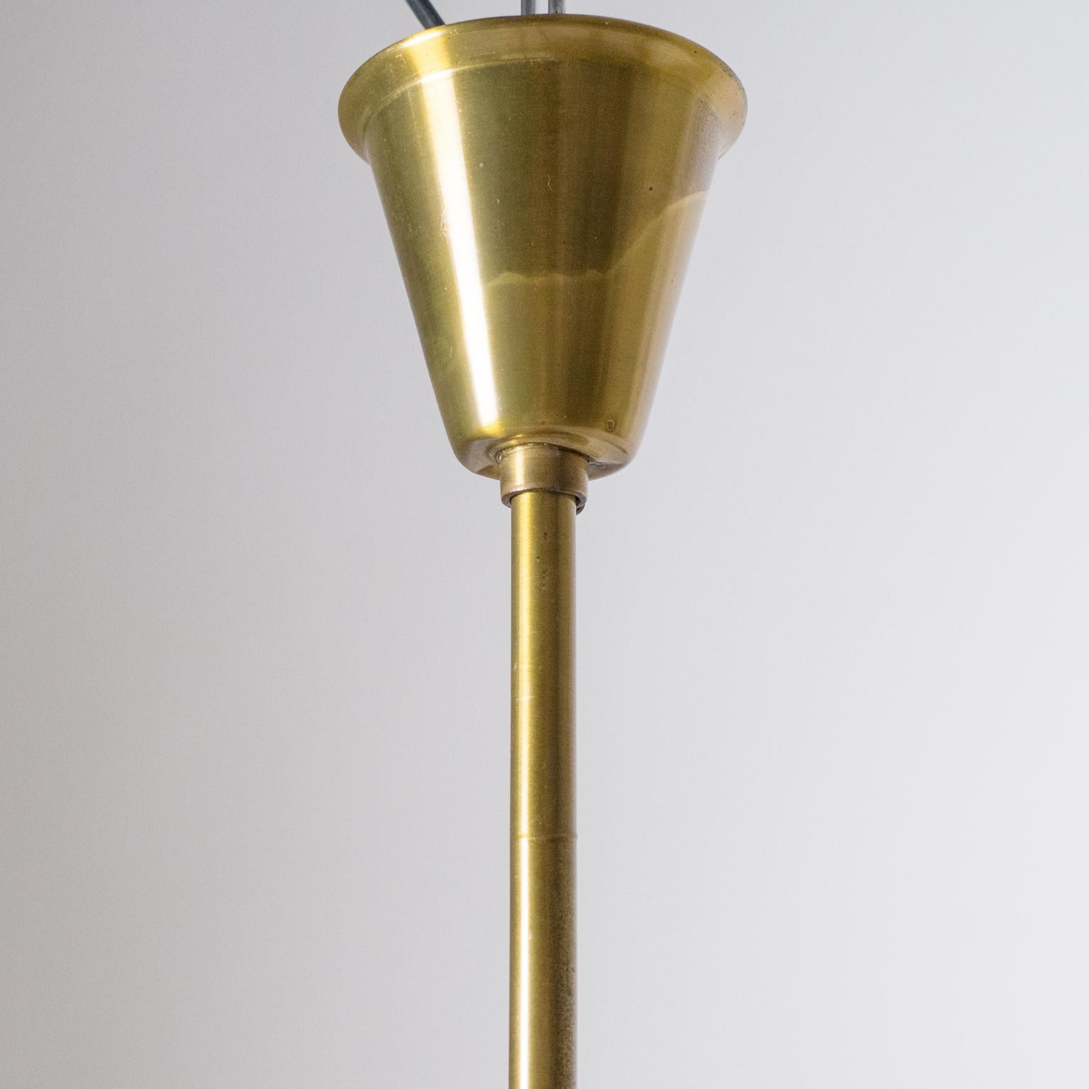 Twelve-Arm Brass Sputnik Chandelier, 1950s 2