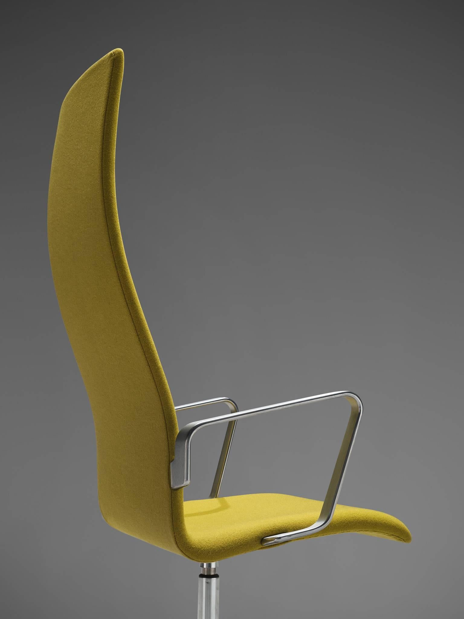 Mid-20th Century Arne Jacobsen High Back 'Oxford' Twelve Swivel Chairs for Fritz Hansen