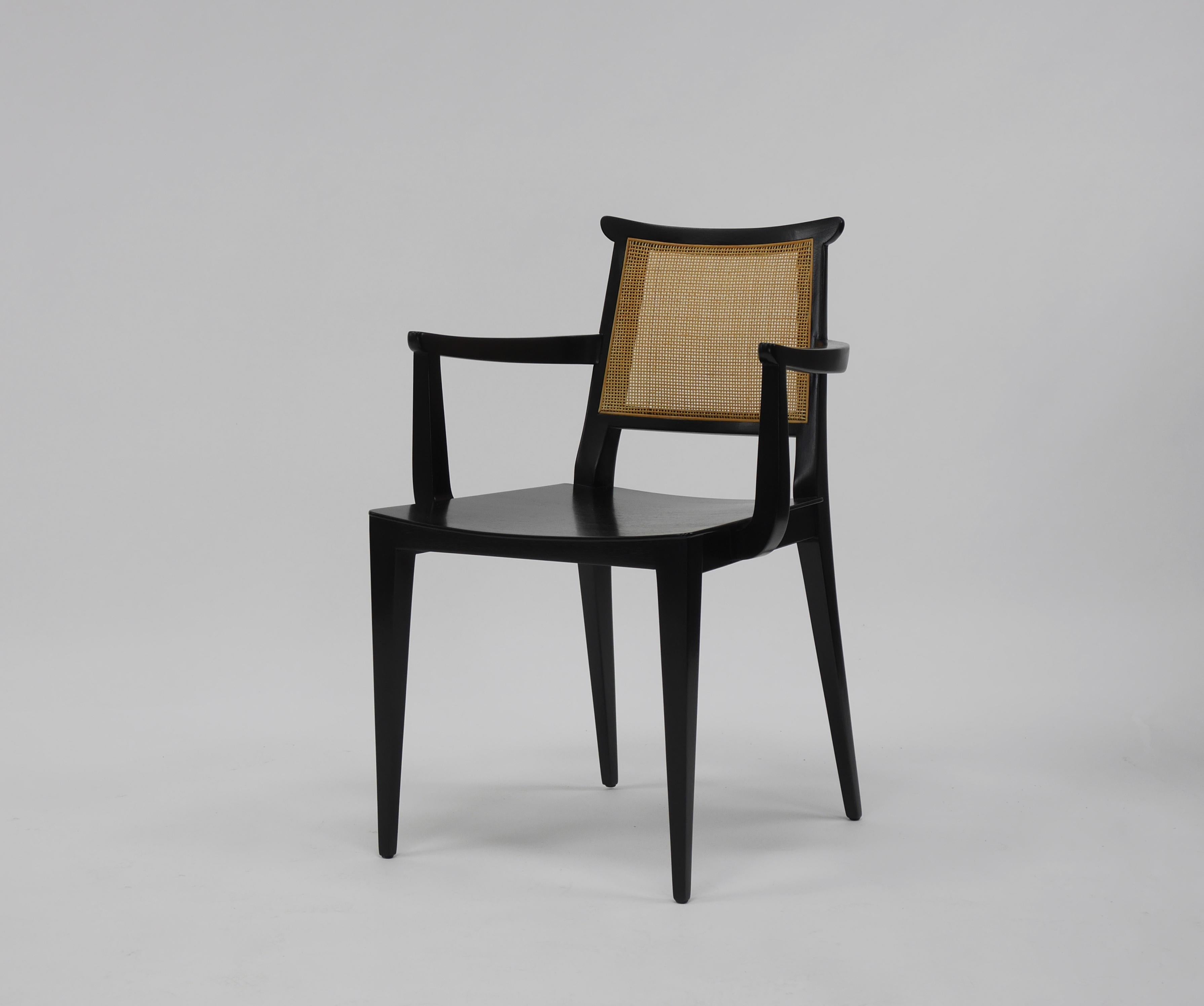 20th Century Eight Asian Dining Chairs by Edward Wormley for Dunbar