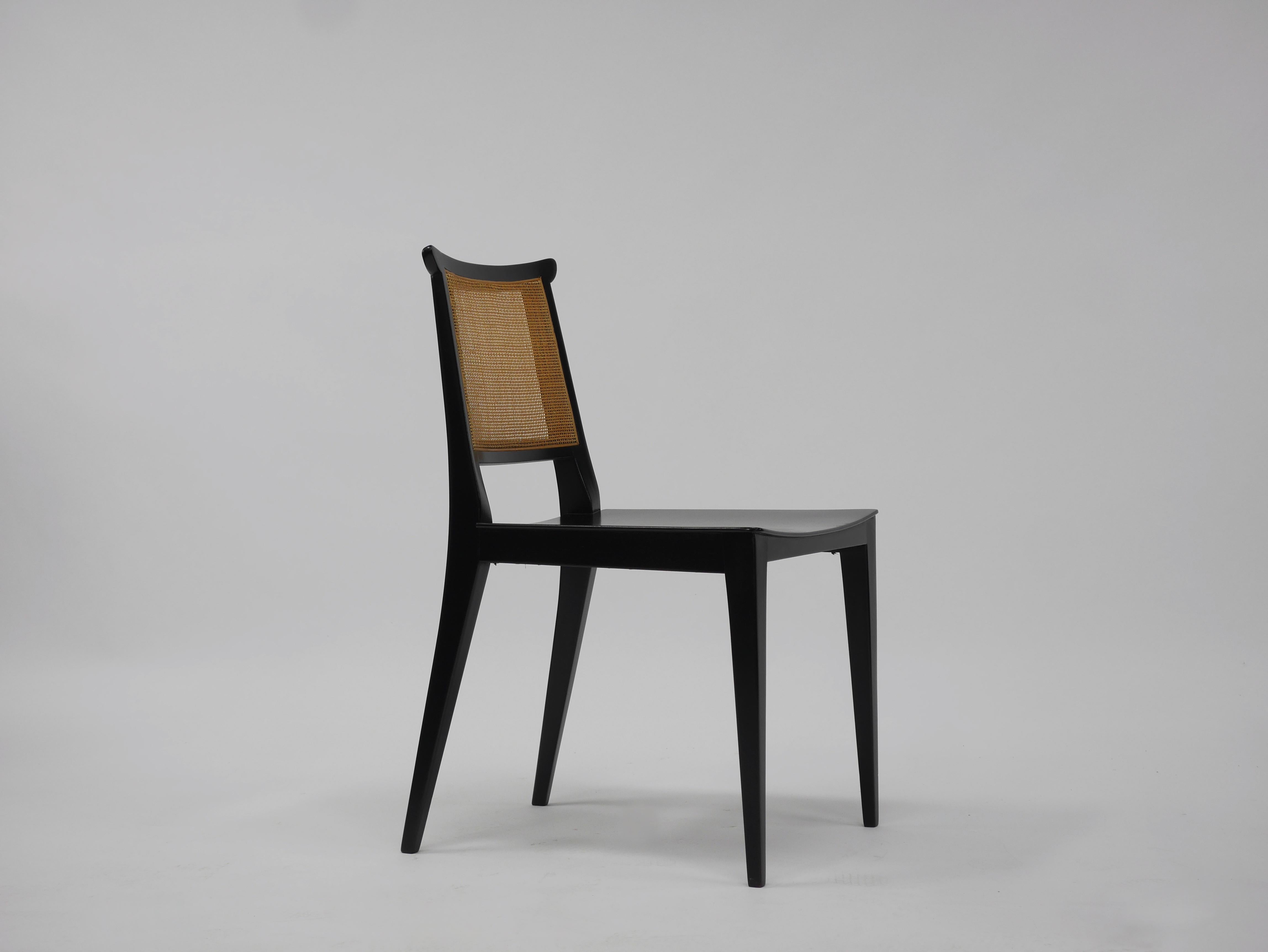 Eight Asian Dining Chairs by Edward Wormley for Dunbar 1