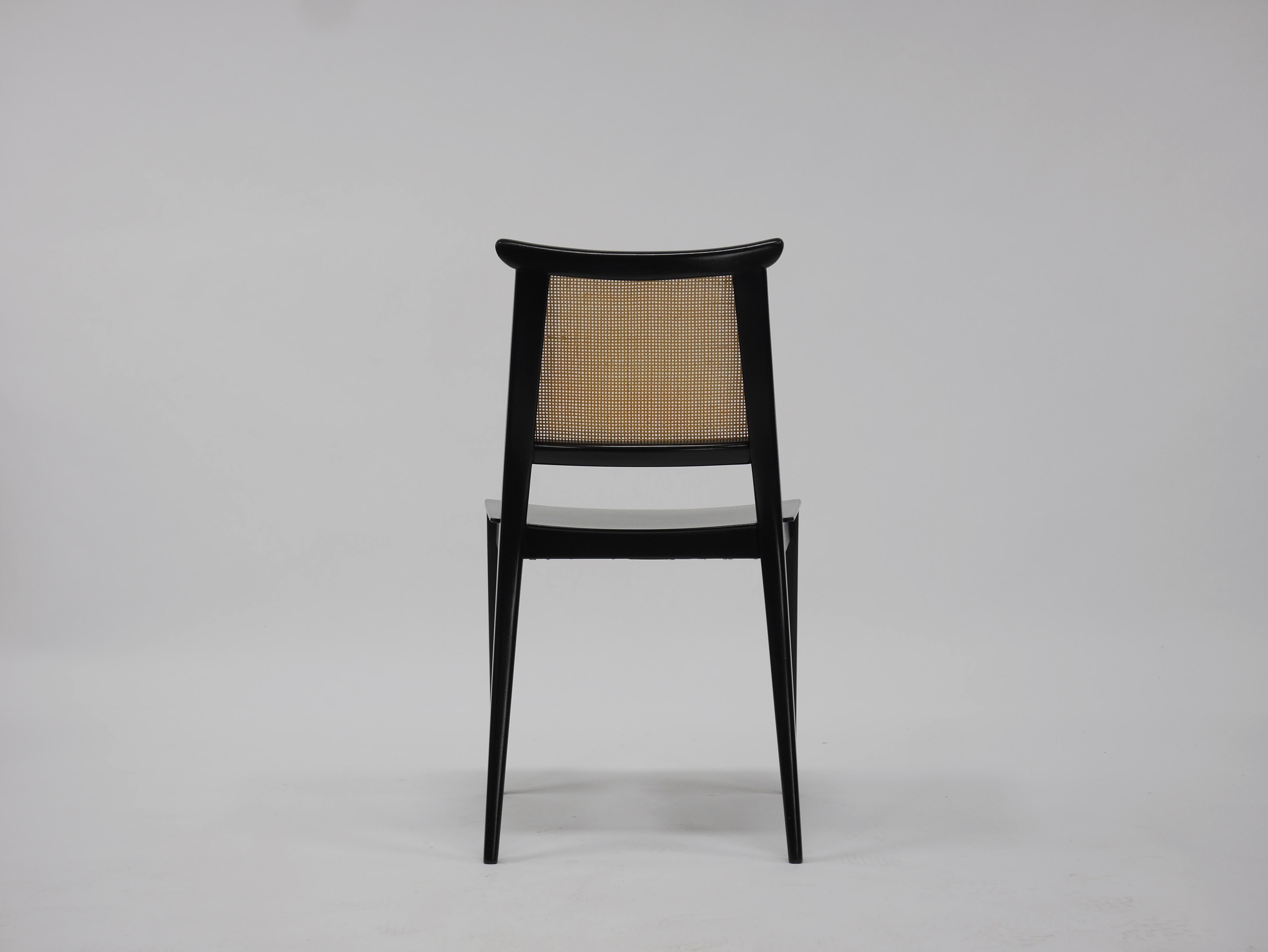 Eight Asian Dining Chairs by Edward Wormley for Dunbar 2