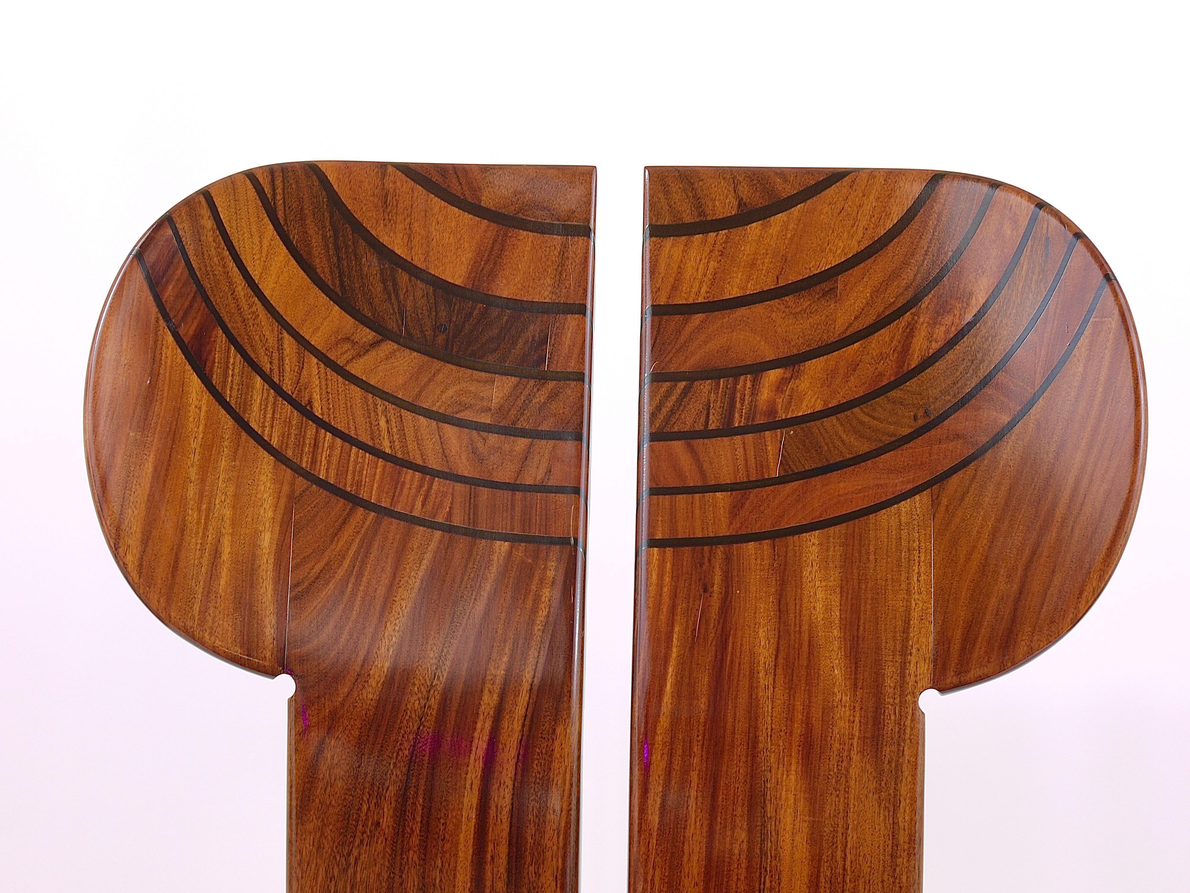 Twelve Aura & Tobia Scarpa Rosewood Africa Chairs, Artona, Maxalto, Italy, 1970s 3