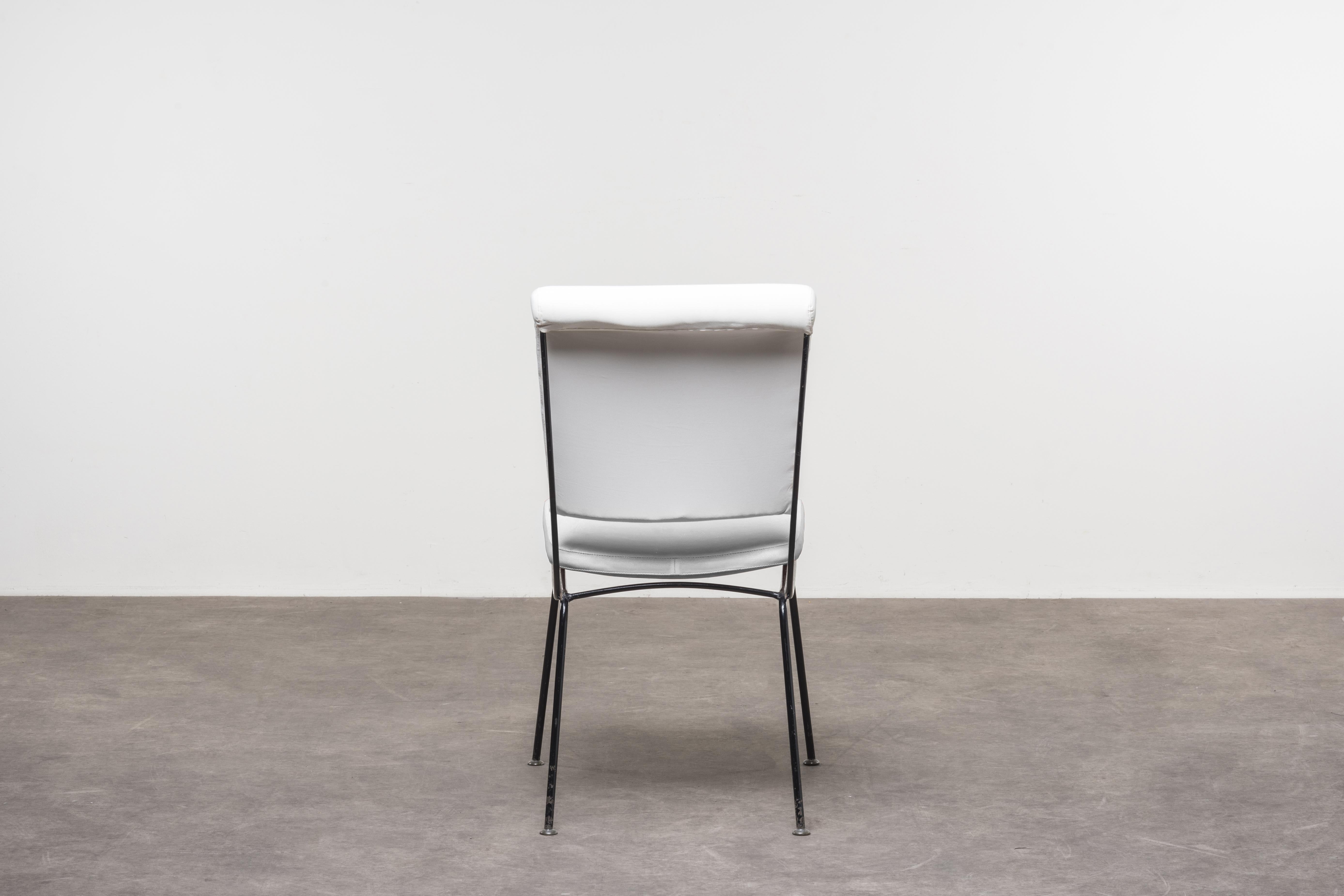 Steel Six Chairs Mod. Du 24 by Gastone Rinaldi