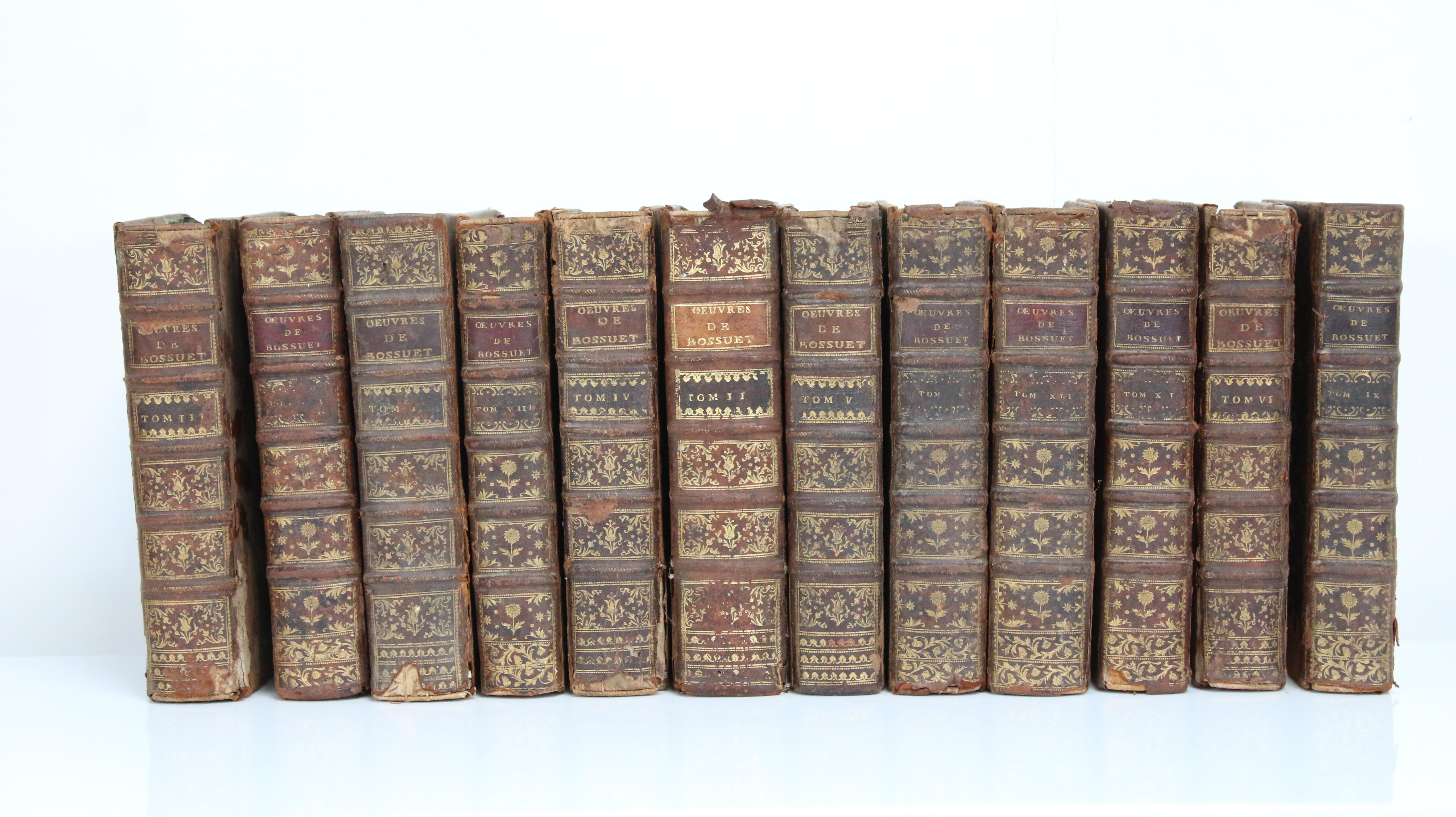 Twelve Decorative Uniformly Bound 18th Century French Antique Display Books 5