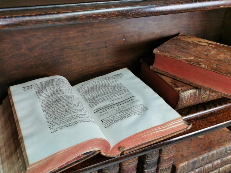 Twelve Decorative Uniformly Bound 18th Century French Antique Display Books For Sale at 1stDibs