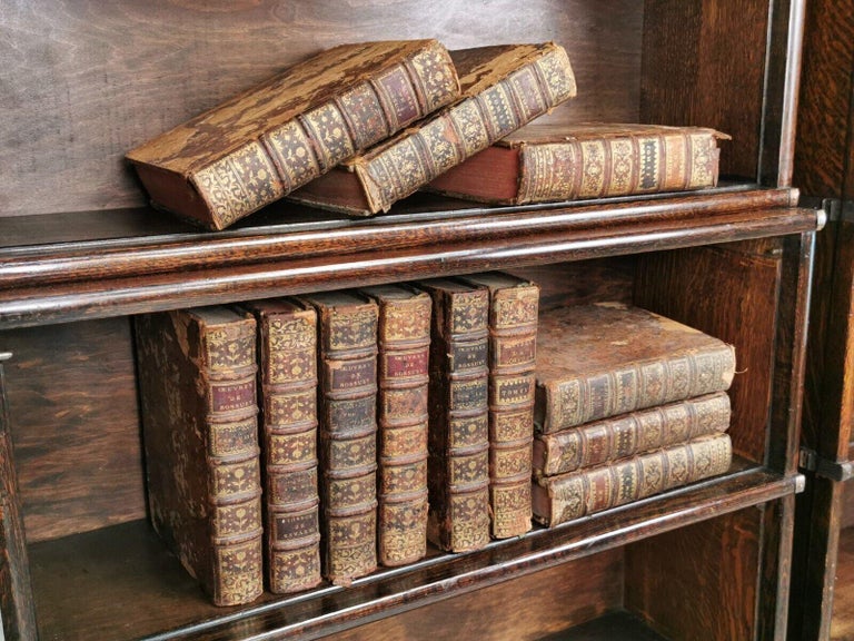 Twelve Decorative Uniformly Bound 18th Century French Antique Display Books For Sale at 1stDibs
