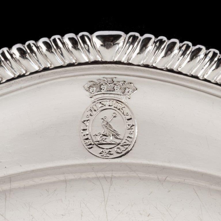 Twelve Dinner Plates from Admiral Lord Bridport’s Seagoing Silver Service 1