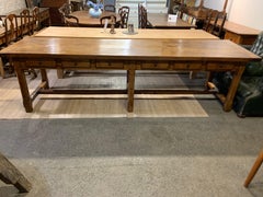 Twelve Drawer Oak Monastery Table