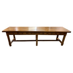 Twelve Drawer Oak Monastery Table