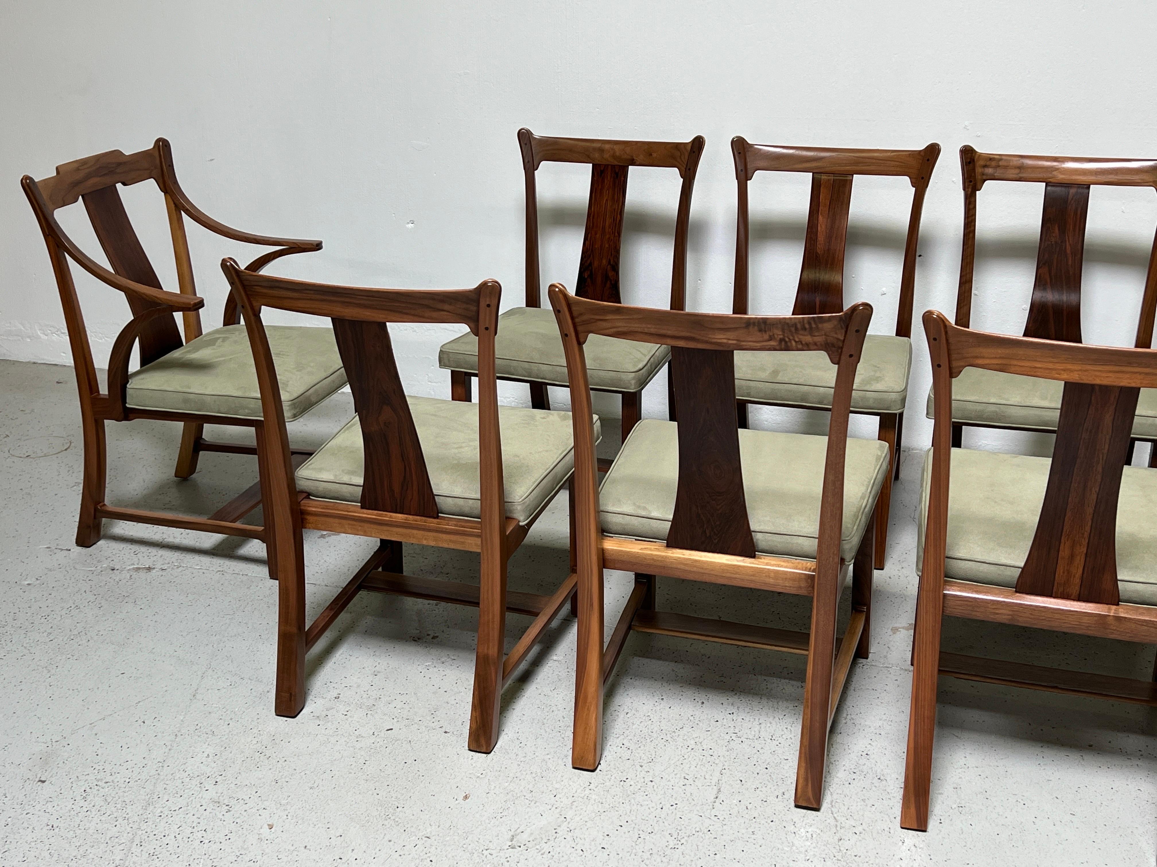 Twelve Dunbar Greene & Greene Dining Chairs by Edward Wormley For Sale 5