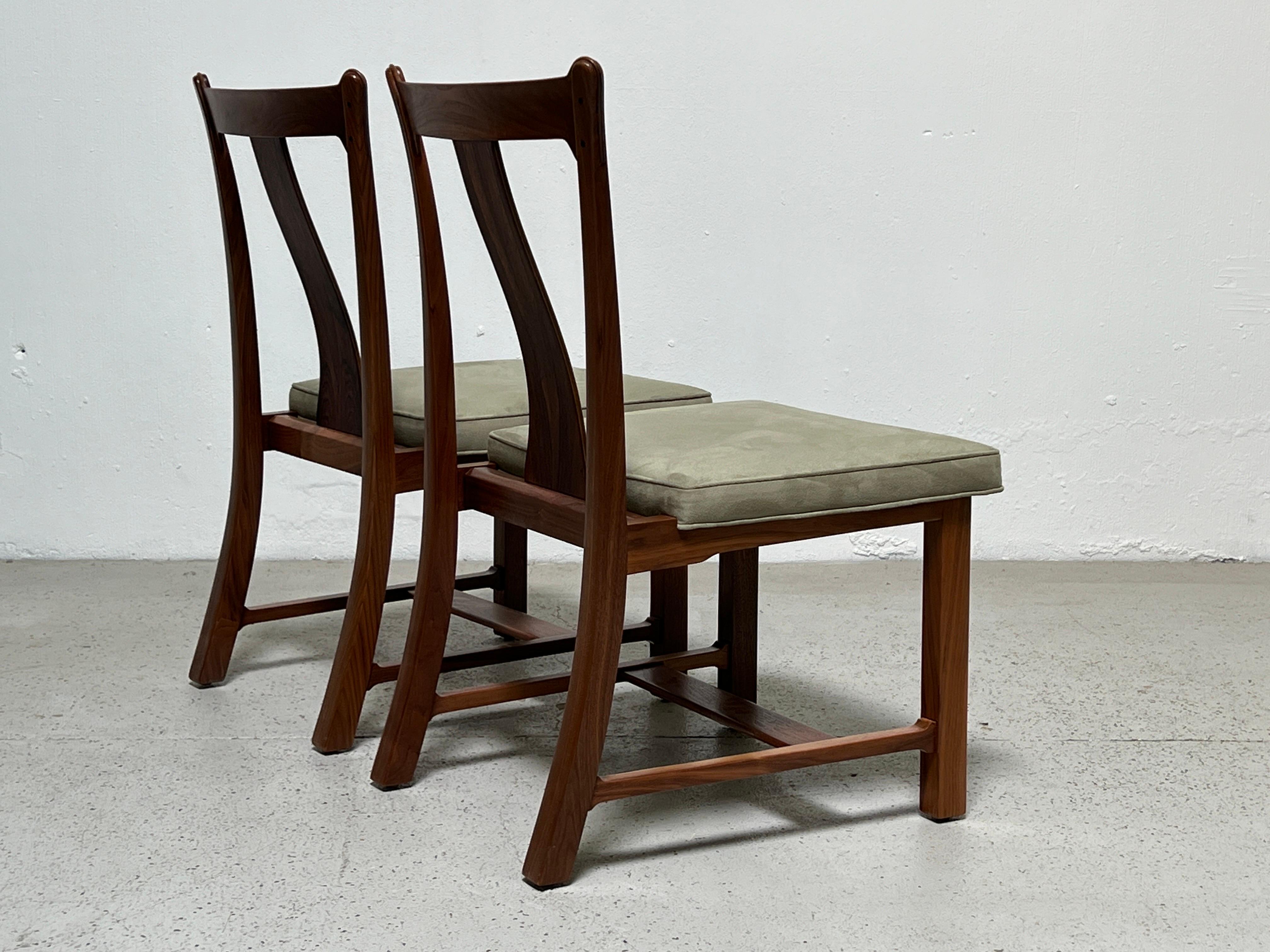 Twelve Dunbar Greene & Greene Dining Chairs by Edward Wormley For Sale 11