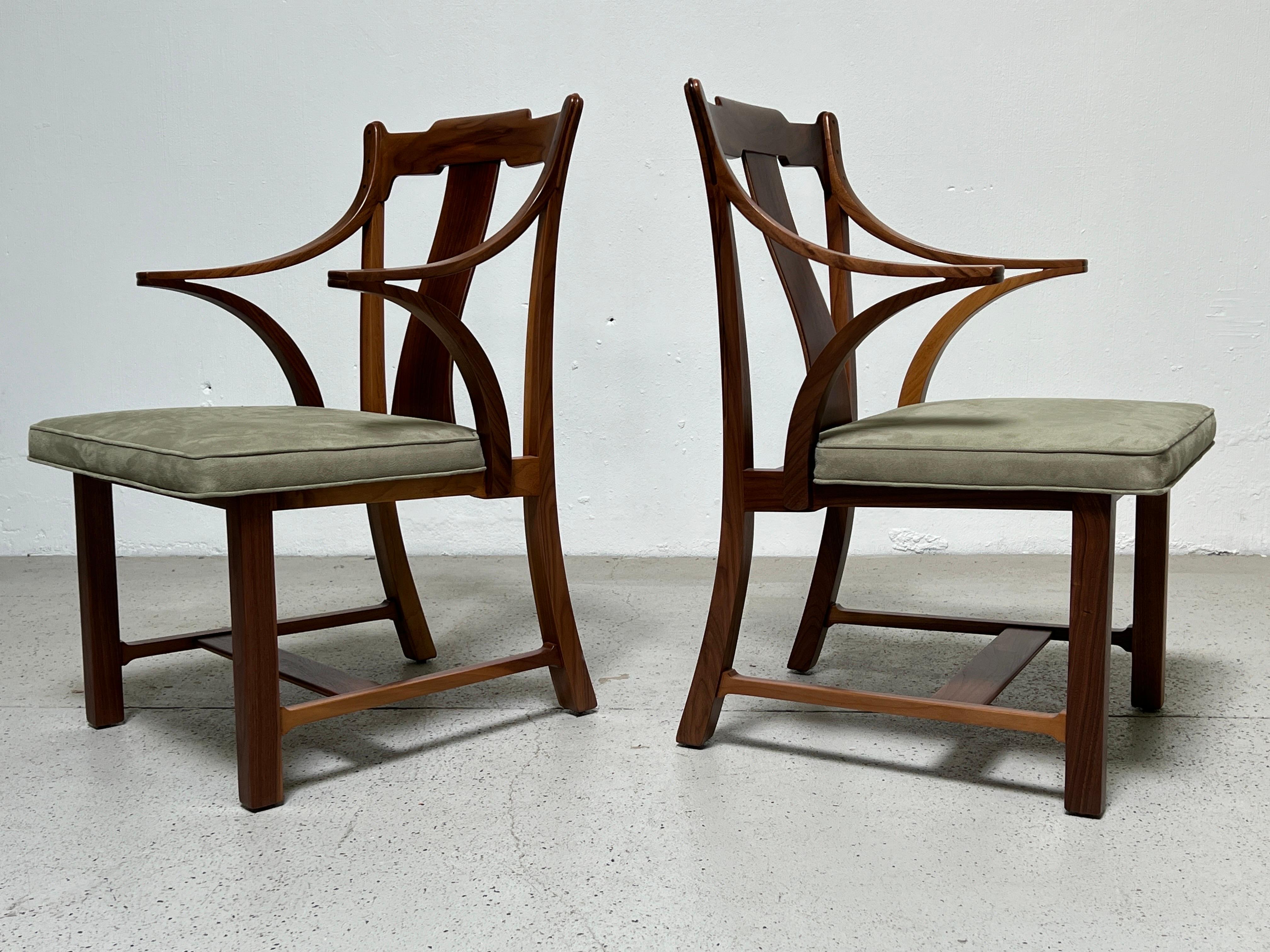 Twelve Dunbar Greene & Greene Dining Chairs by Edward Wormley For Sale 13