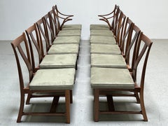 Twelve Dunbar Greene & Greene Dining Chairs by Edward Wormley