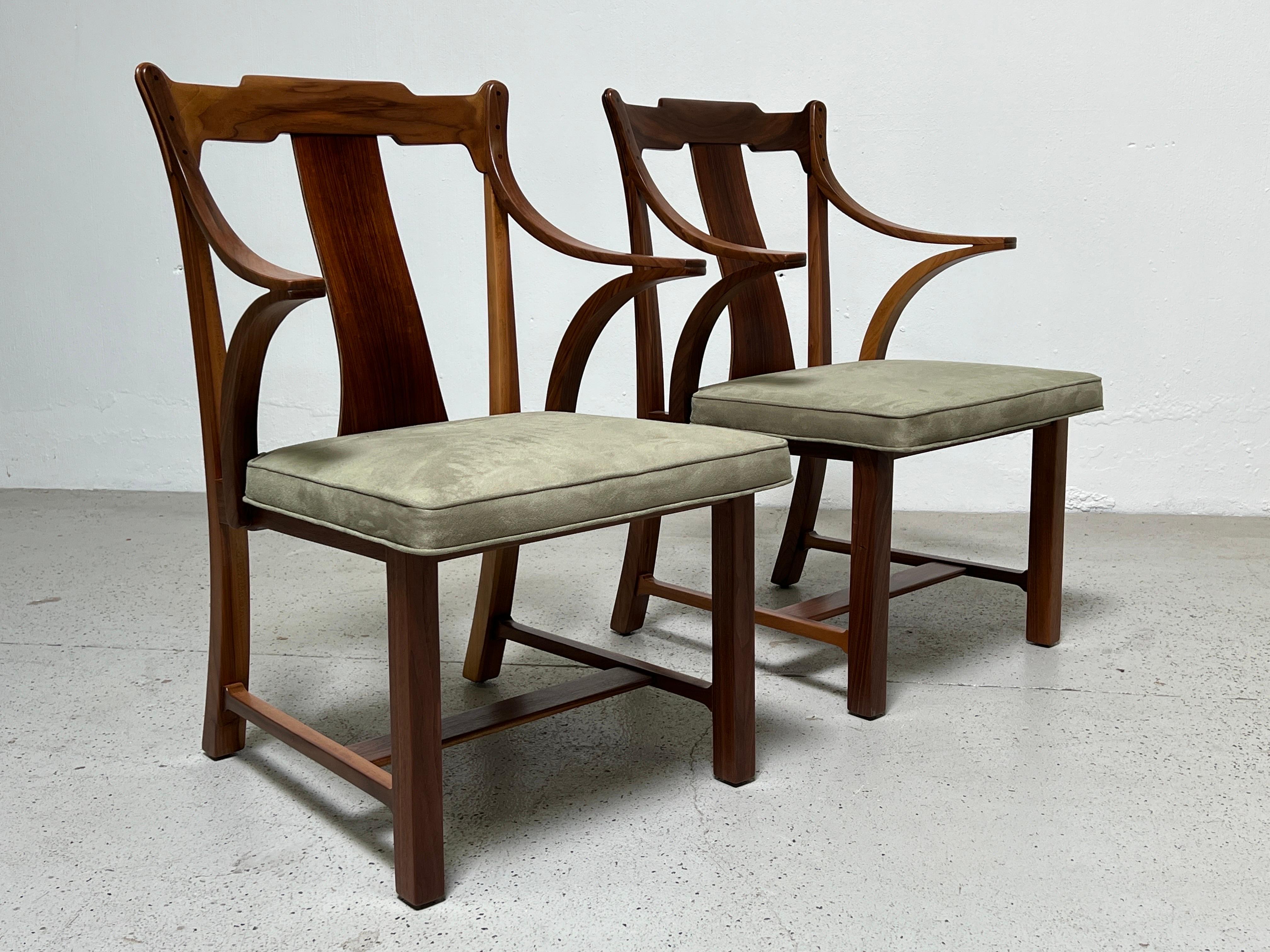 Twelve Dunbar Greene & Greene Dining Chairs by Edward Wormley For Sale 15