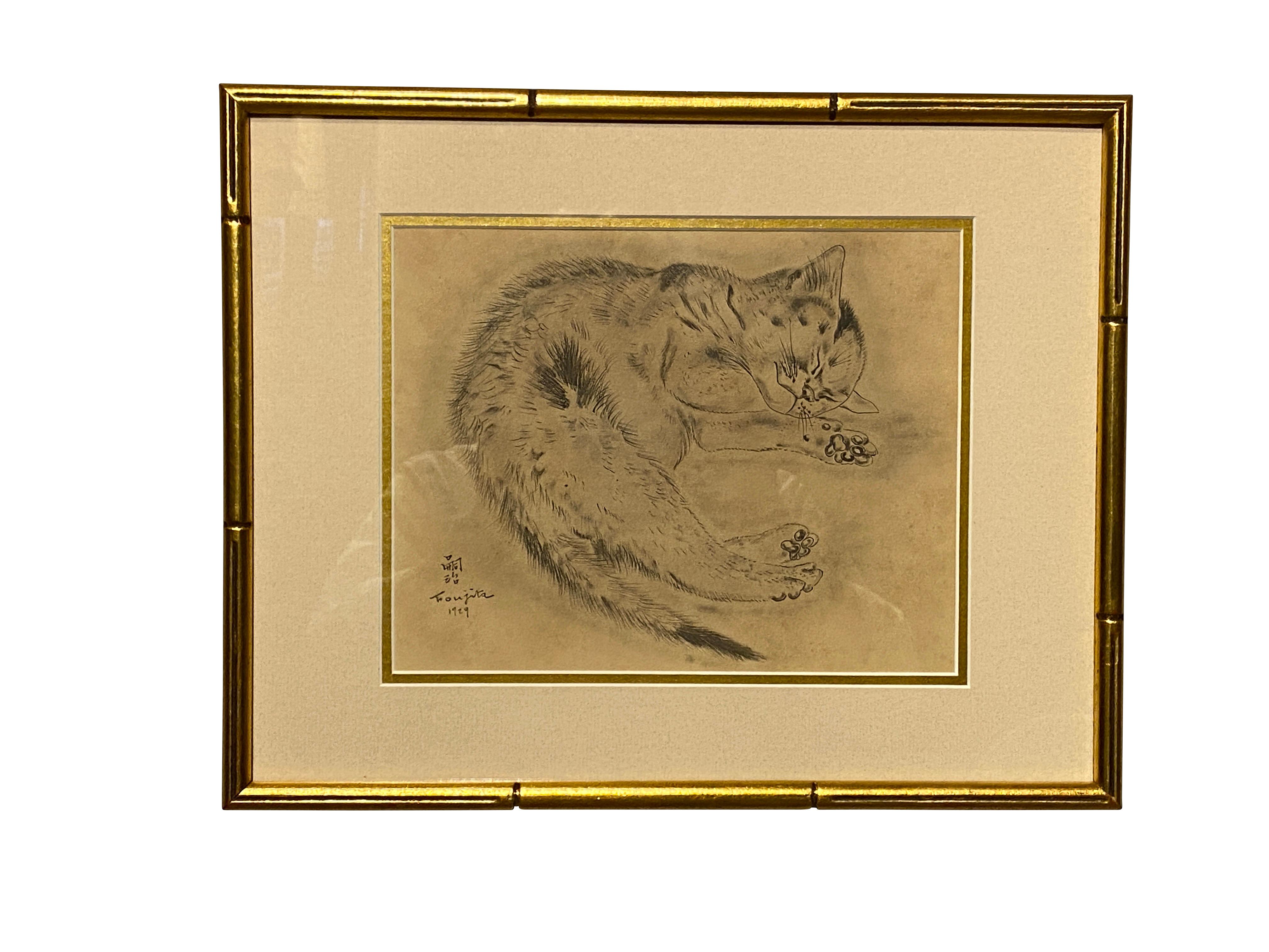 Twelve Etchings of Cats by Tsuguharu Foujita In Good Condition In Essex, MA