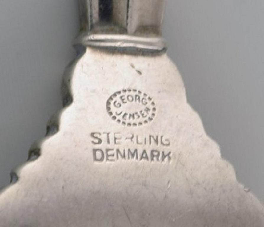 Twelve Georg Jensen Acanthus Pastry Forks in Sterling Silver In Excellent Condition For Sale In Copenhagen, DK
