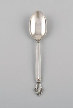 Twelve Georg Jensen Acanthus Spoons in Sterling Silver