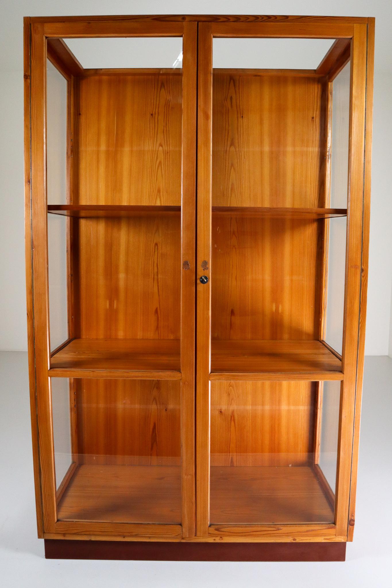 Twelve Glazed Display Cabinets from The National Museum in Praque, 1950s 4