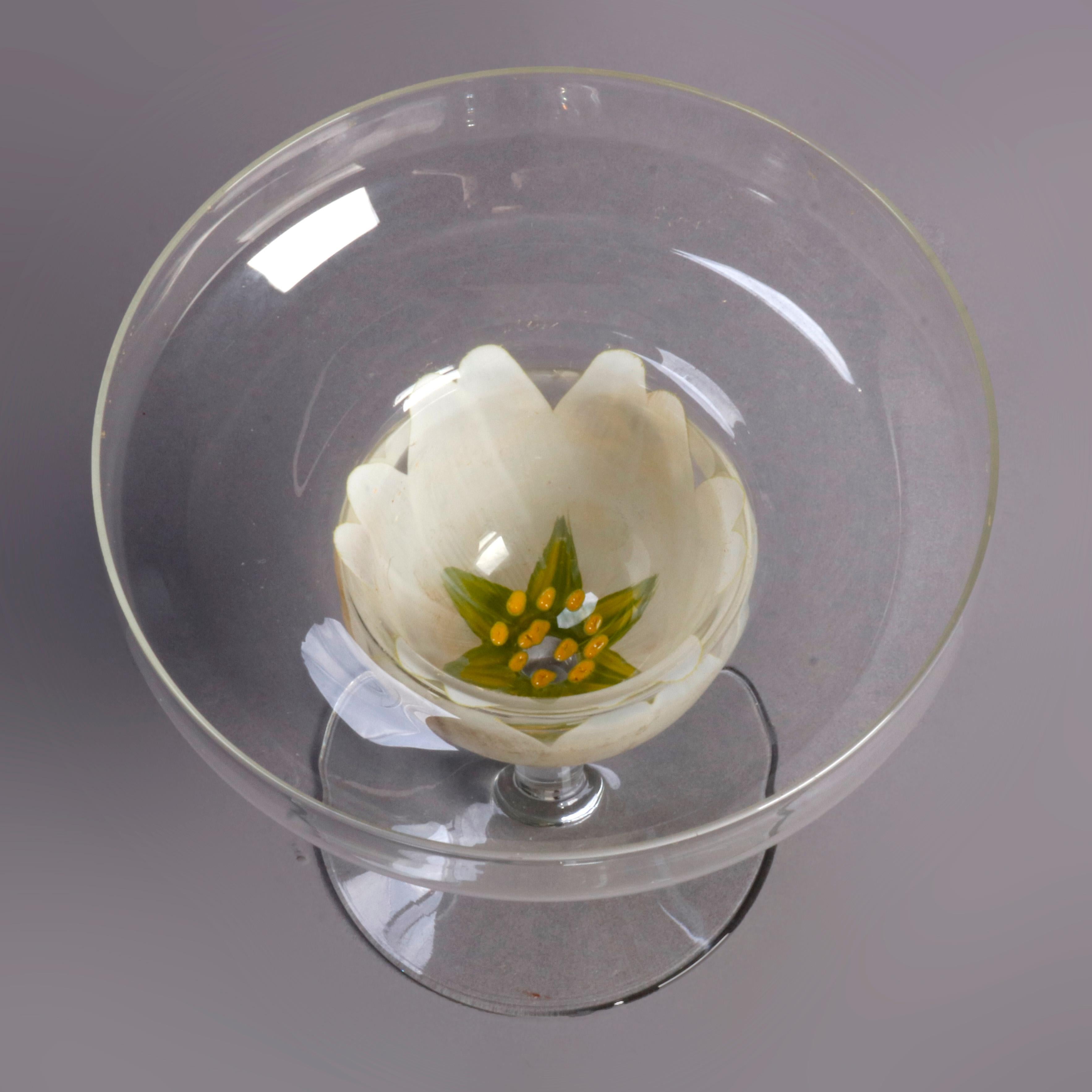 flowers in margarita glass