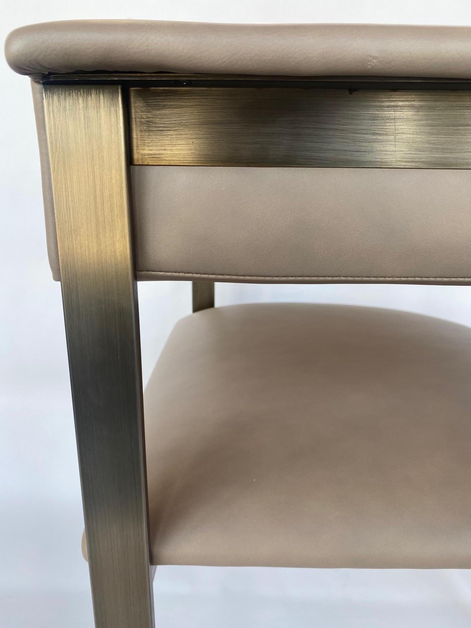 Leather Twelve Interlude Home Darcy Dining Chairs