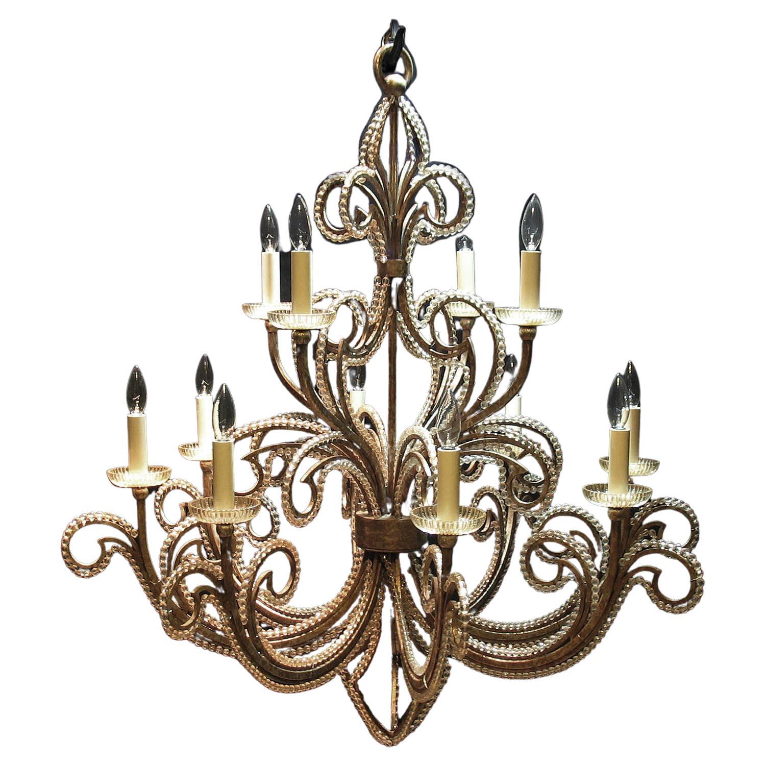 Twelve Light 'A Midsummer Nights Dream', Chandelier For Sale