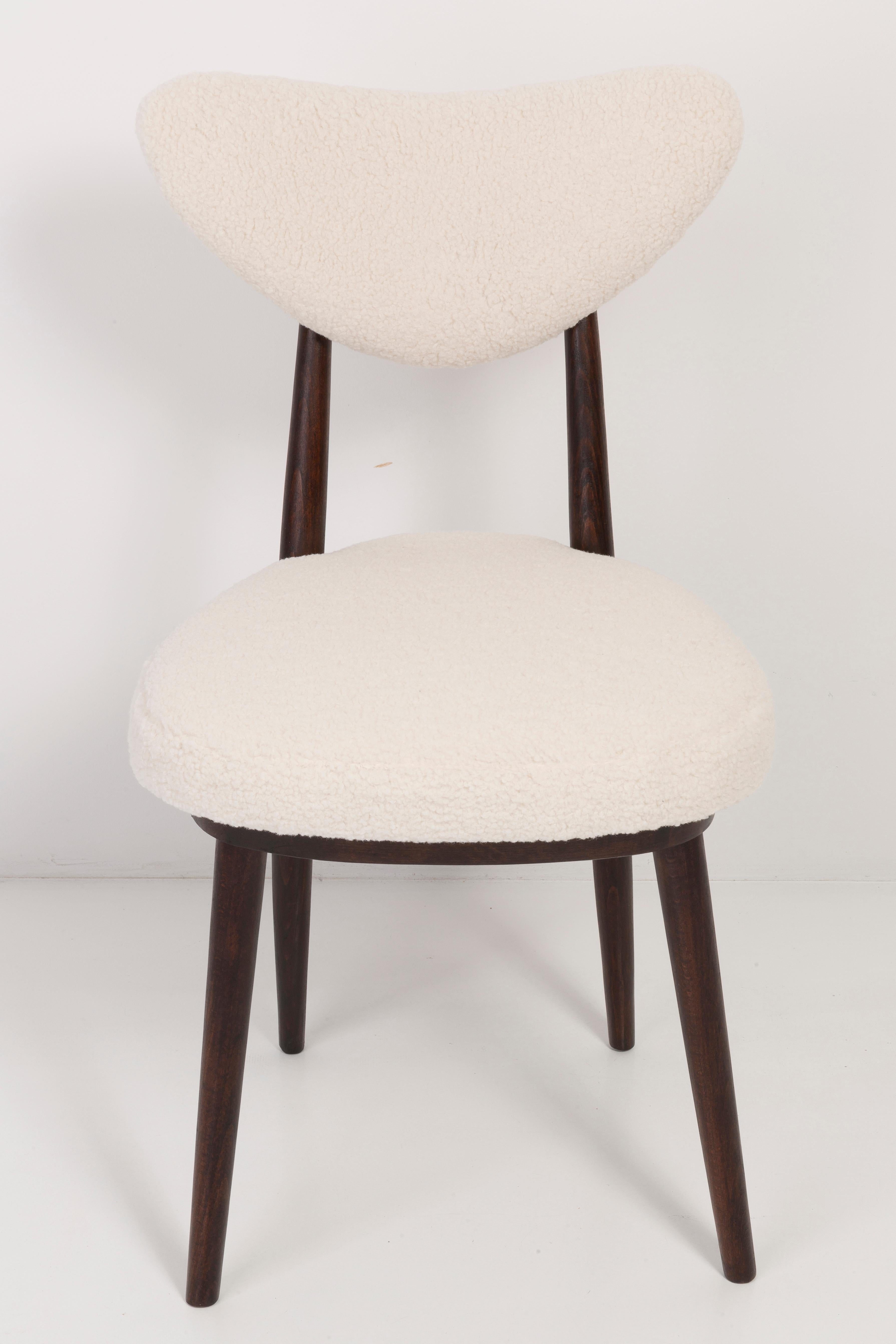 20th Century Twelve Light Boucle Heart Chairs, Europe, 1960s For Sale