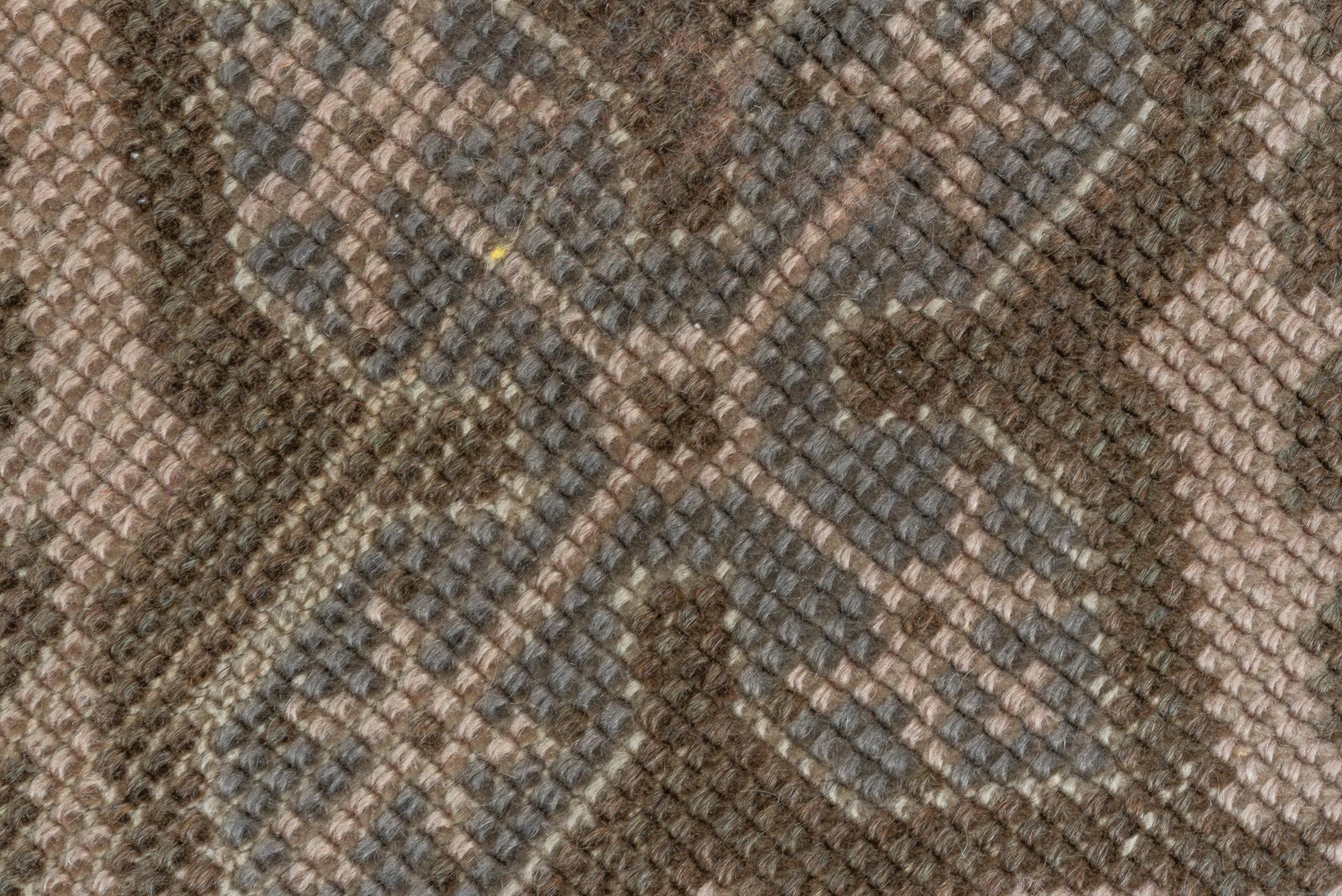 Zwölf Motiv Tan Brown Oushak (Wolle) im Angebot