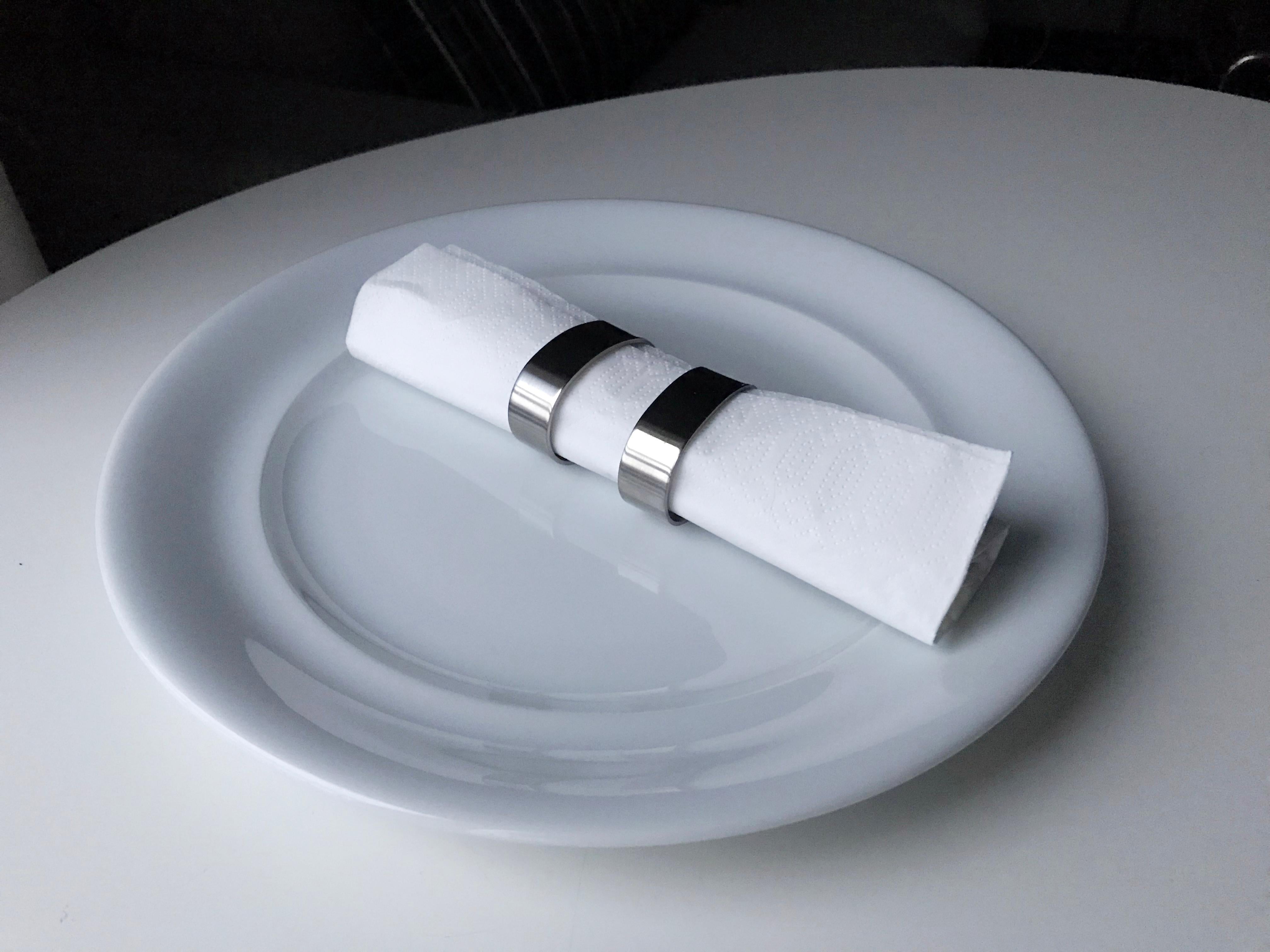 Twelve Napkin Rings by Stelton of Denmark In Good Condition For Sale In Copenhagen, DK