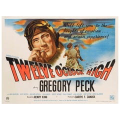 "Twelve O'Clock High" Original British Film Poster
