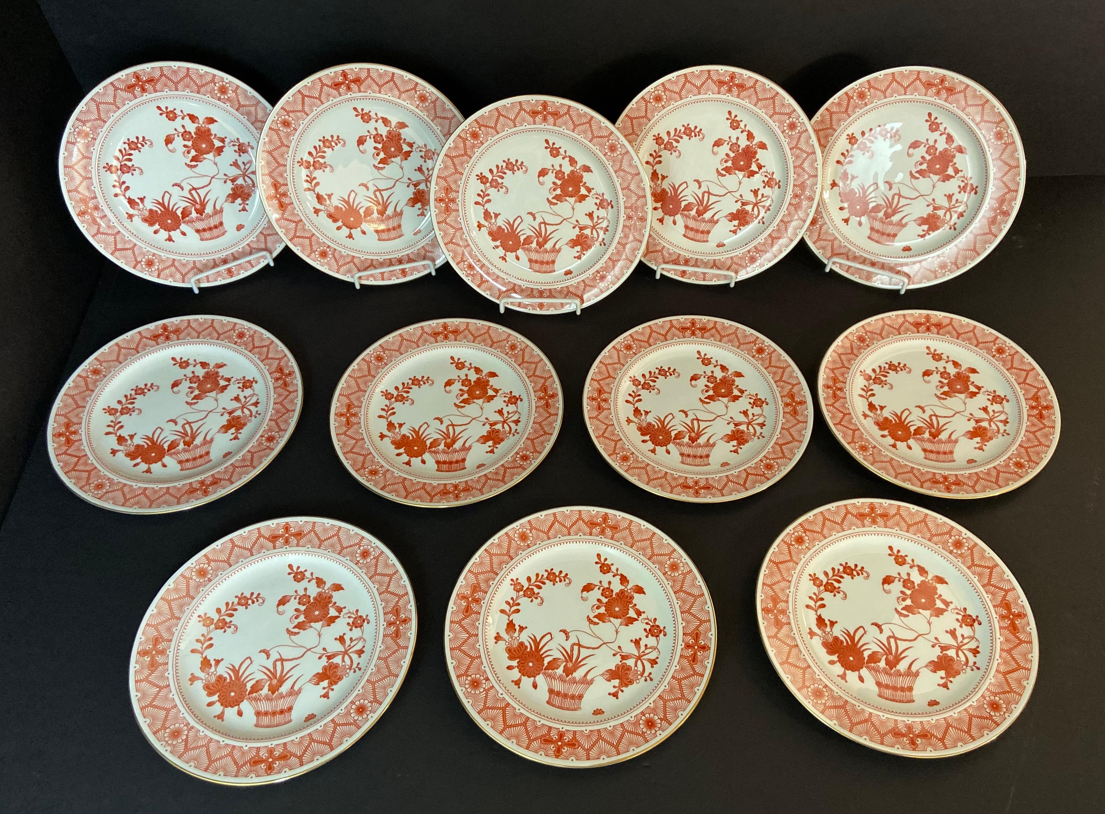 orange china plates