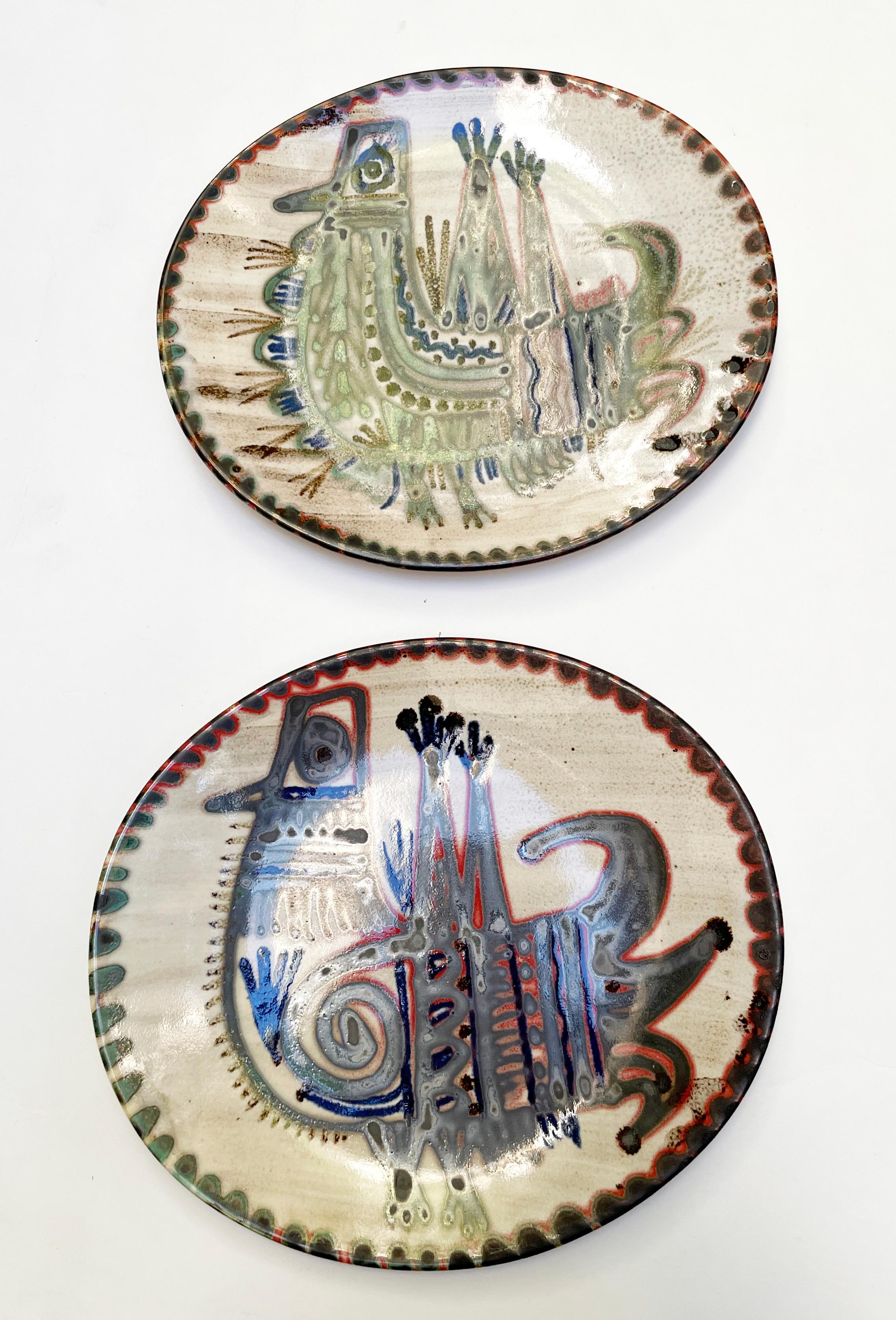 French Twelve Plates, Jean Derval and Gustave Reynaud, Le Mûrier Vallauris 1960