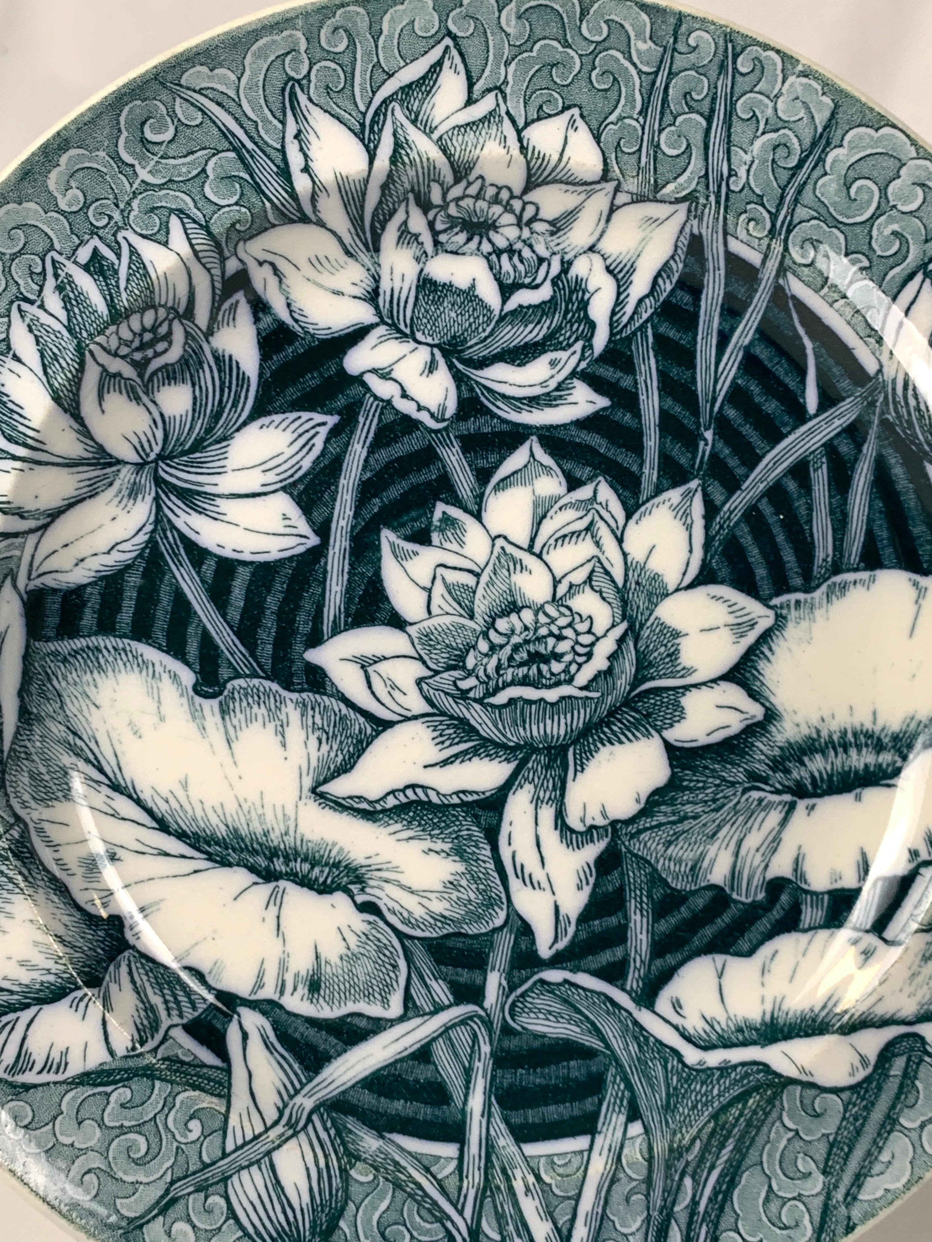 19th Century Twelve Plus One '13' Wedgwood Lily Pattern Plates Made in England Circa 1882