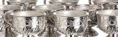 Twelve punch cups - 19th century