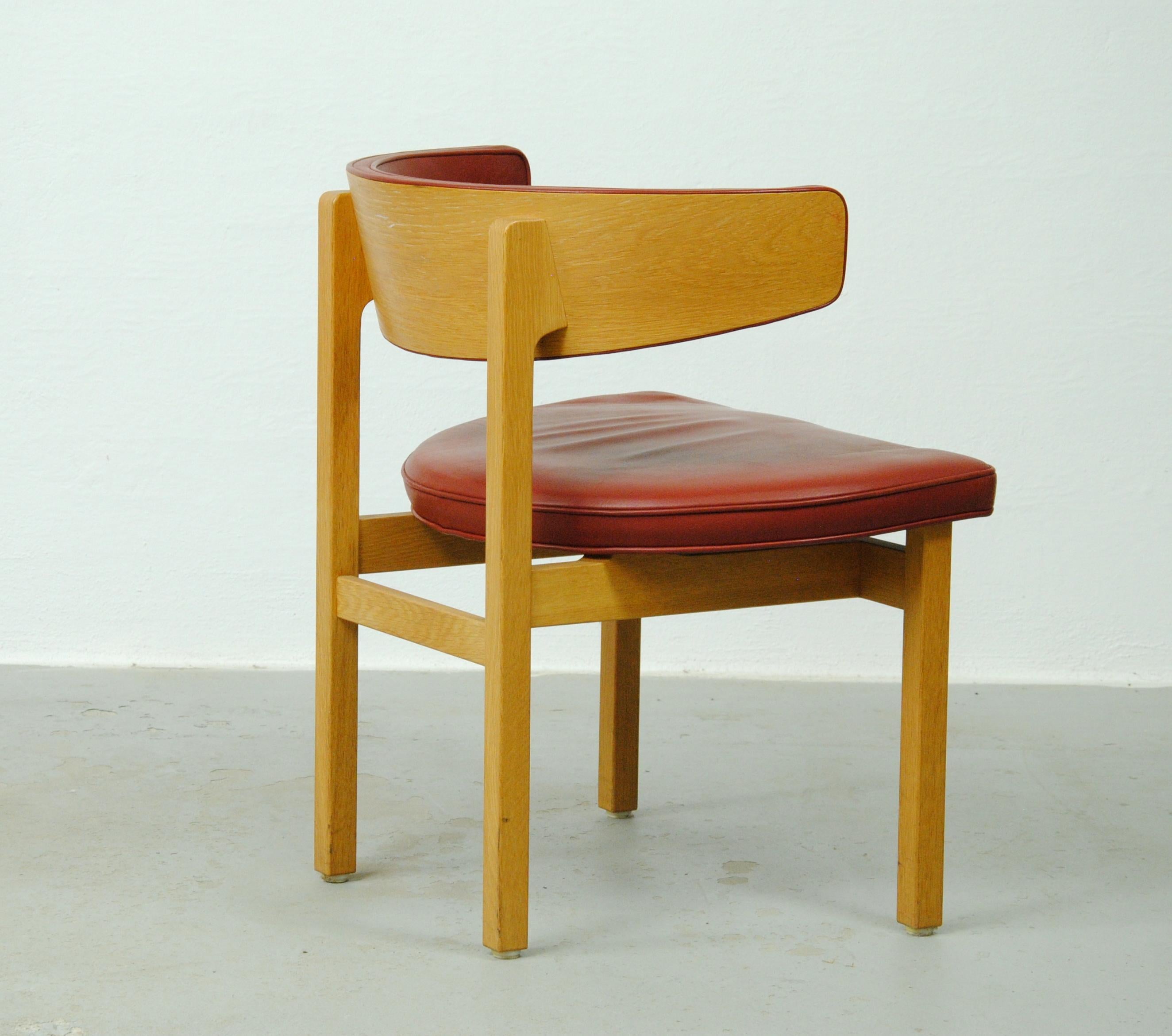 Twelve Restored Danish Borge Mogensen Oak Conference Chairs, Inc. Reupholstery 3