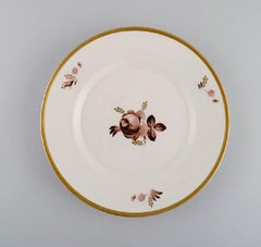 Twelve Royal Copenhagen Brown Rose Plates, 1960s