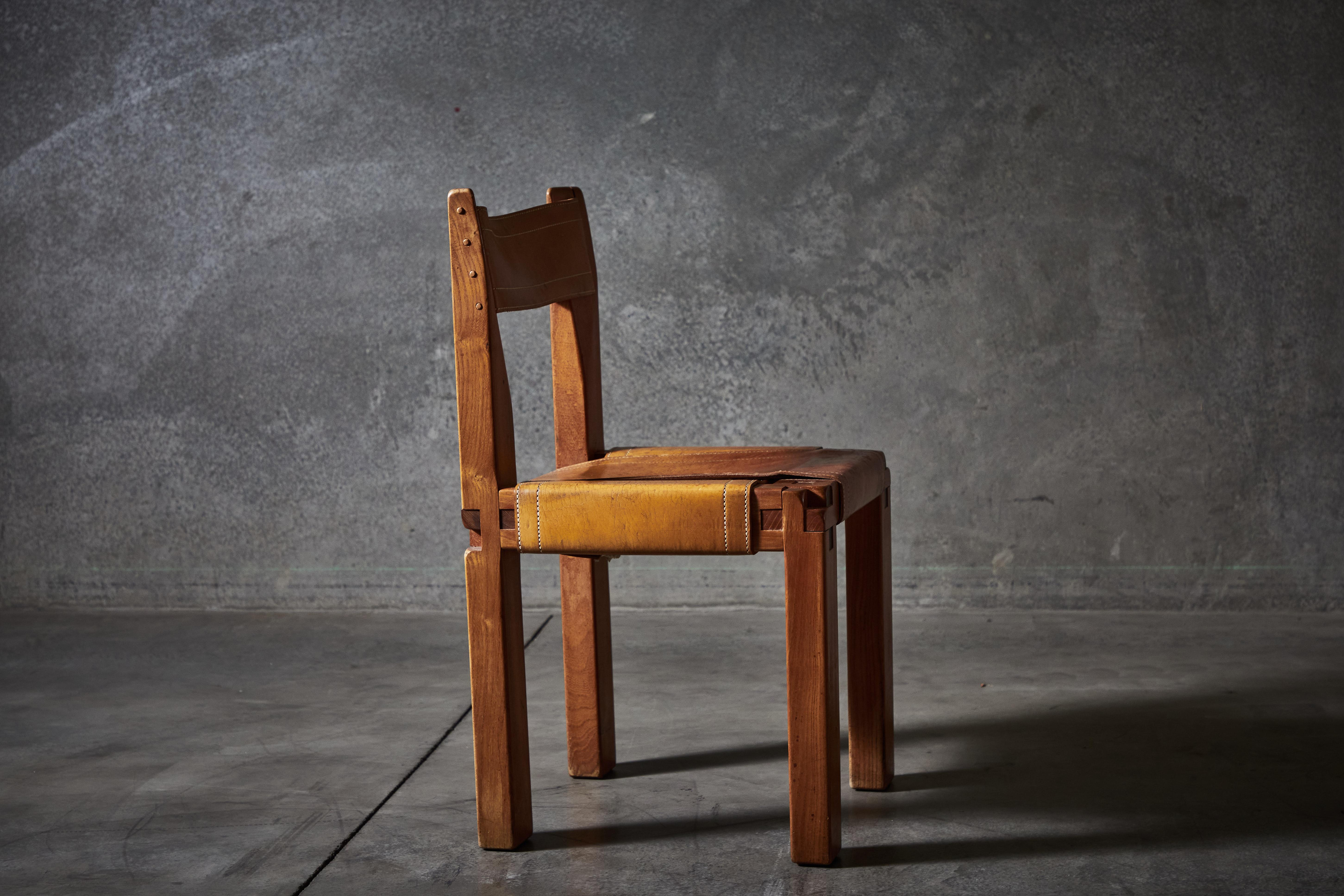 Twelve S11 Chairs by Pierre Chapo 3