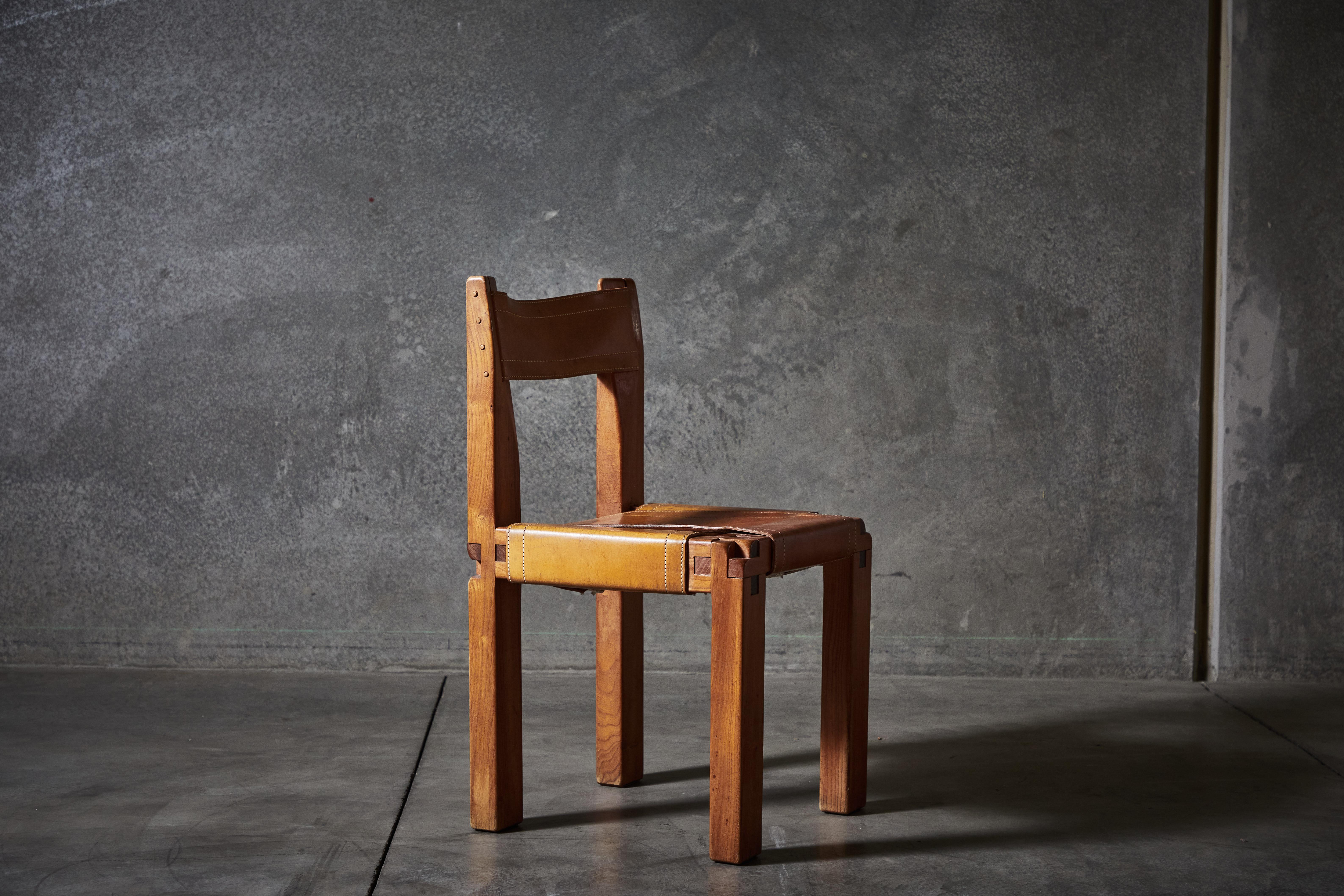 Twelve S11 Chairs by Pierre Chapo 1